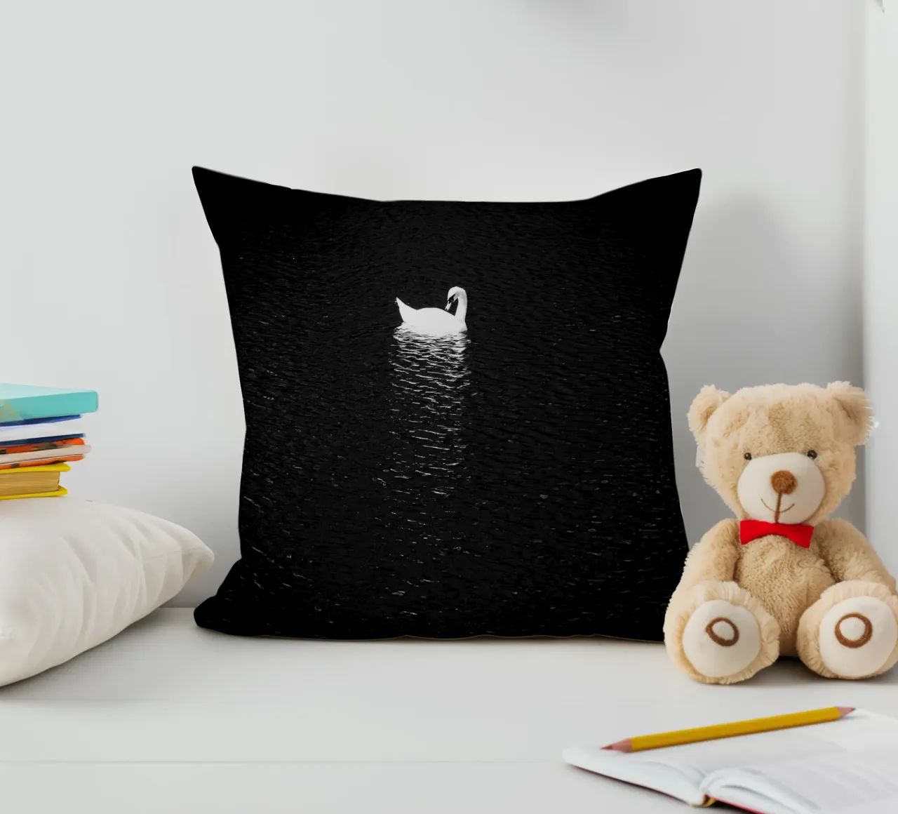 Swan cuscino da Flo Klein