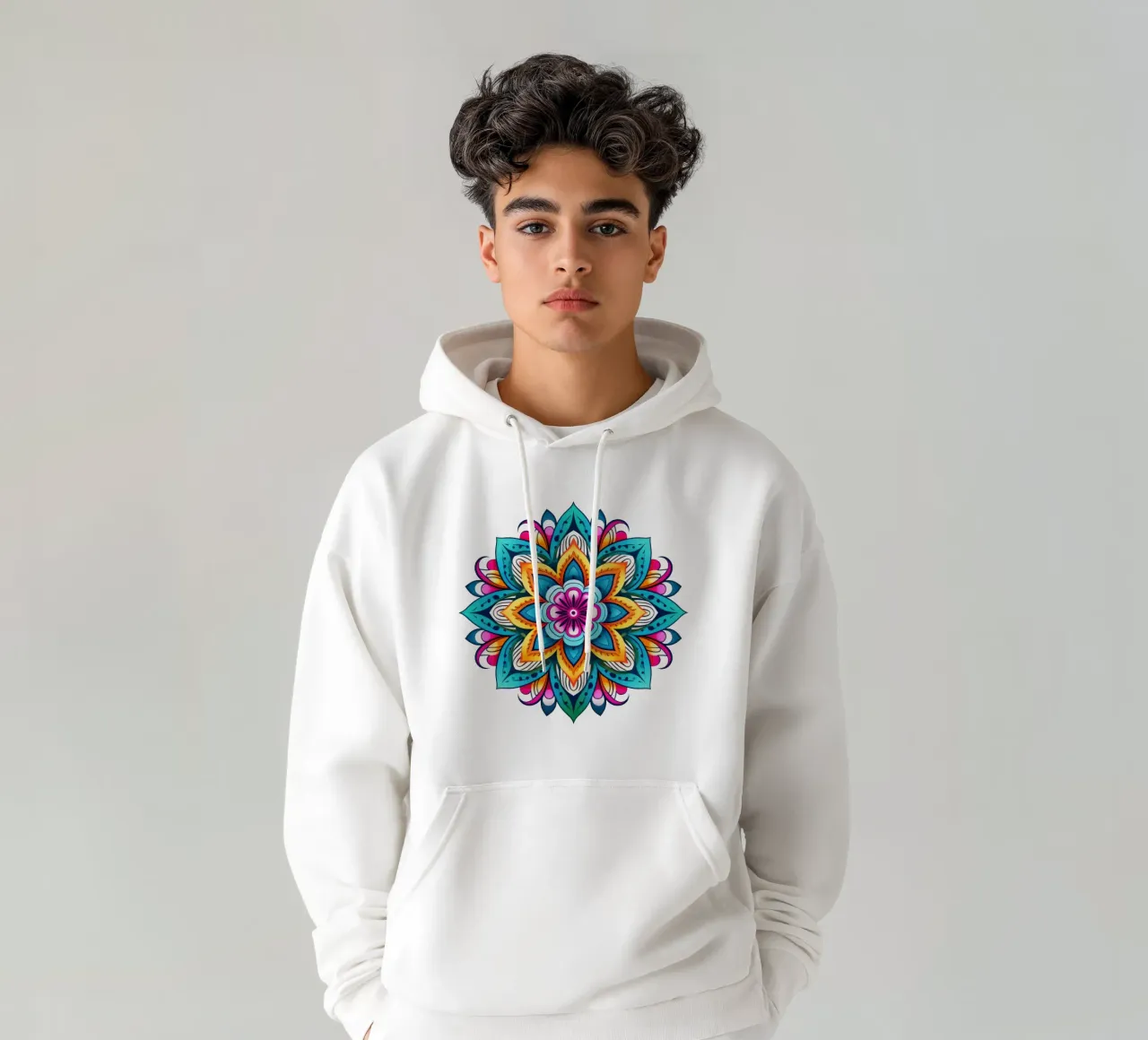 Mandala Vibrance felpa con cappuccio da Spiritual Touch