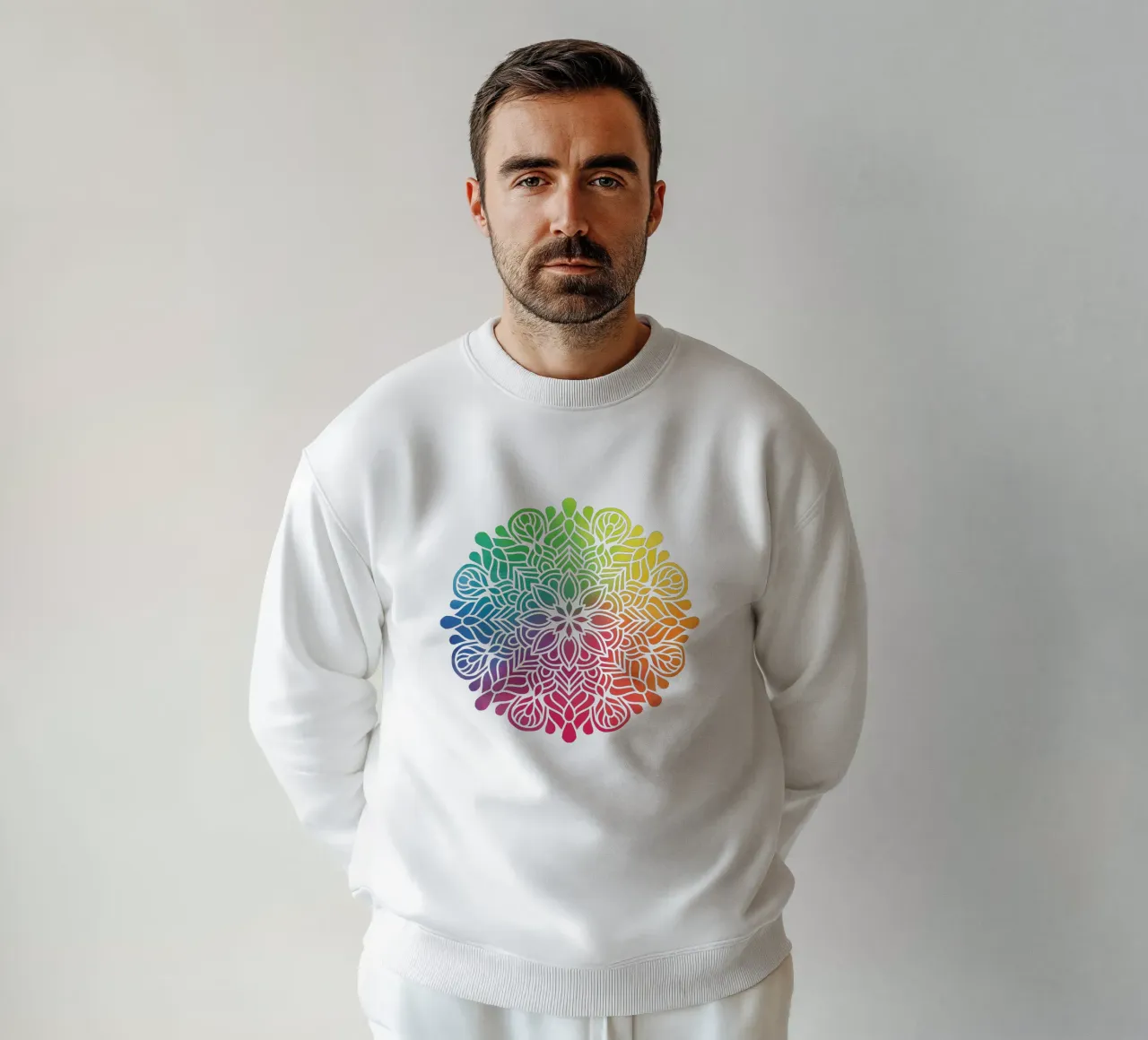 Mandala arcobaleno felpa da Spiritual Touch