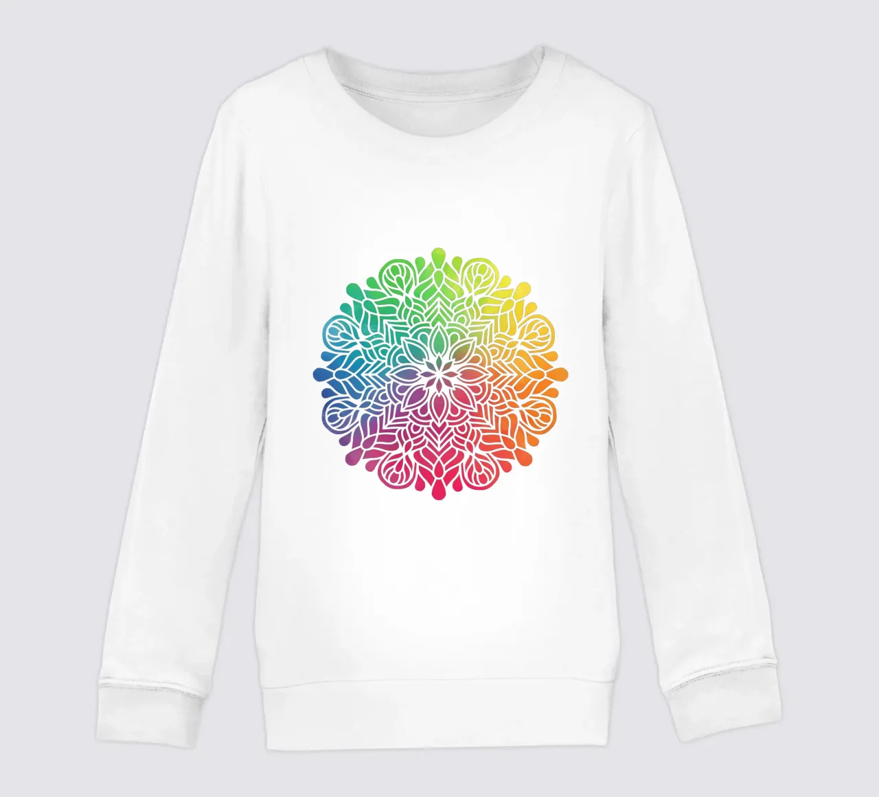 Mandala arcobaleno felpa bambino da Spiritual Touch