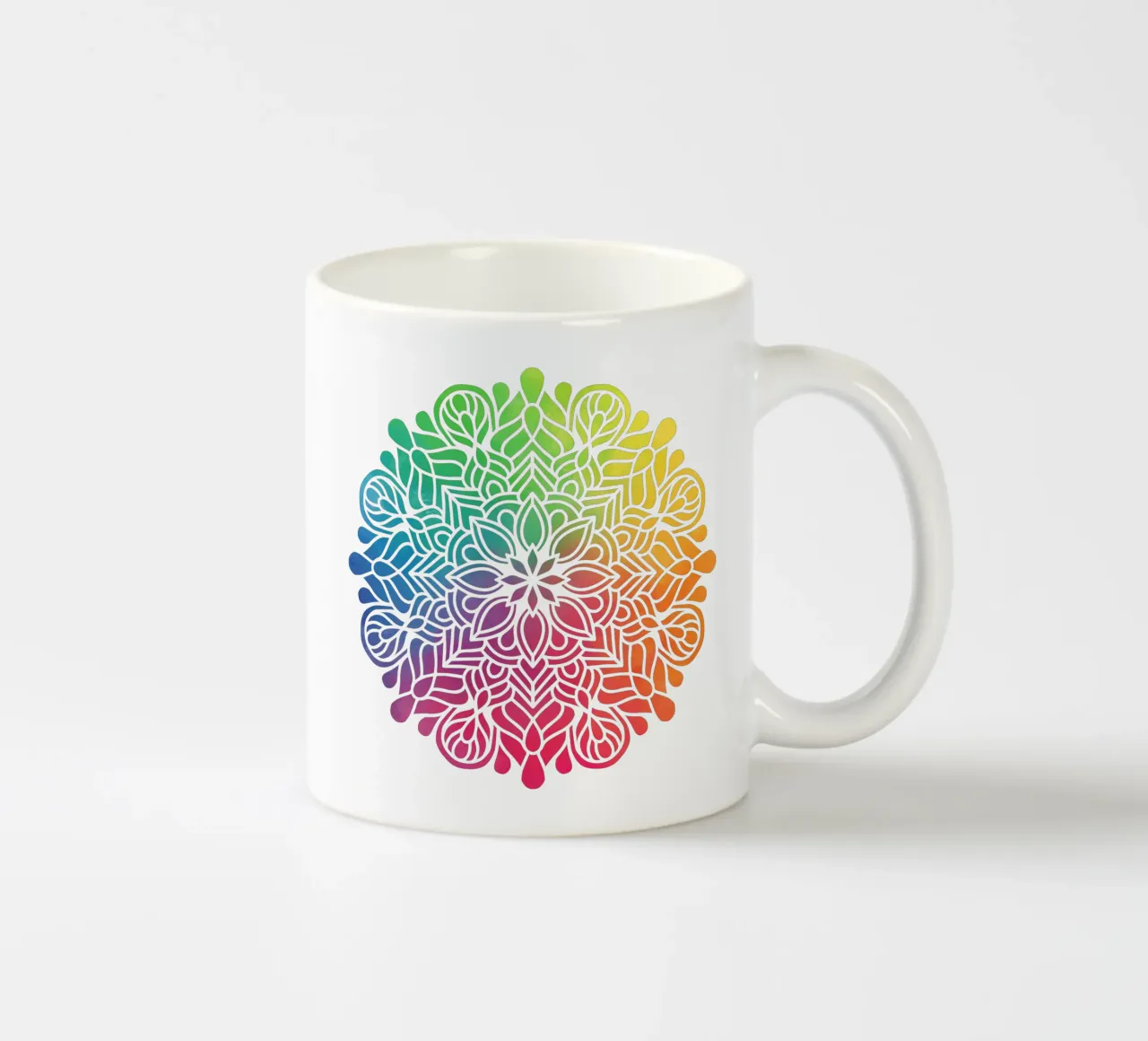 Mandala arcobaleno tazza in ceramica da Spiritual Touch