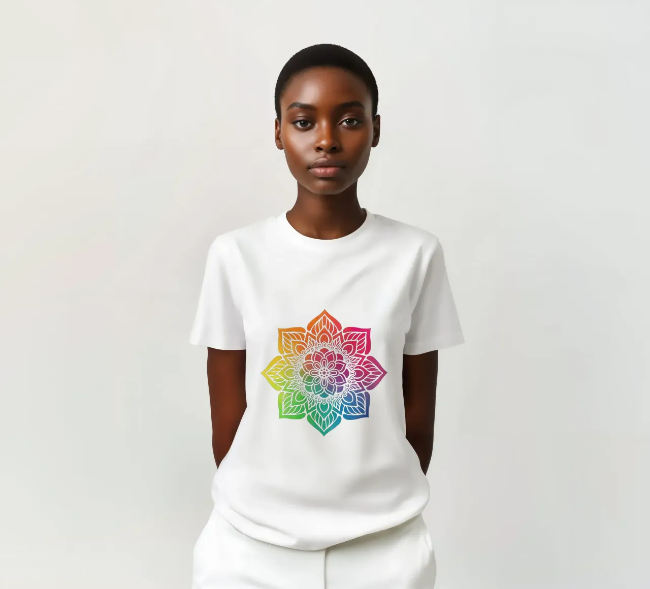 Mandala arcobaleno t-shirt da Spiritual Touch