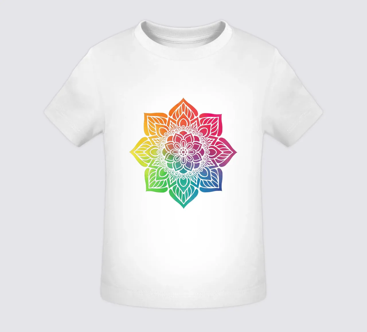 Mandala arcobaleno maglietta neonato da Spiritual Touch