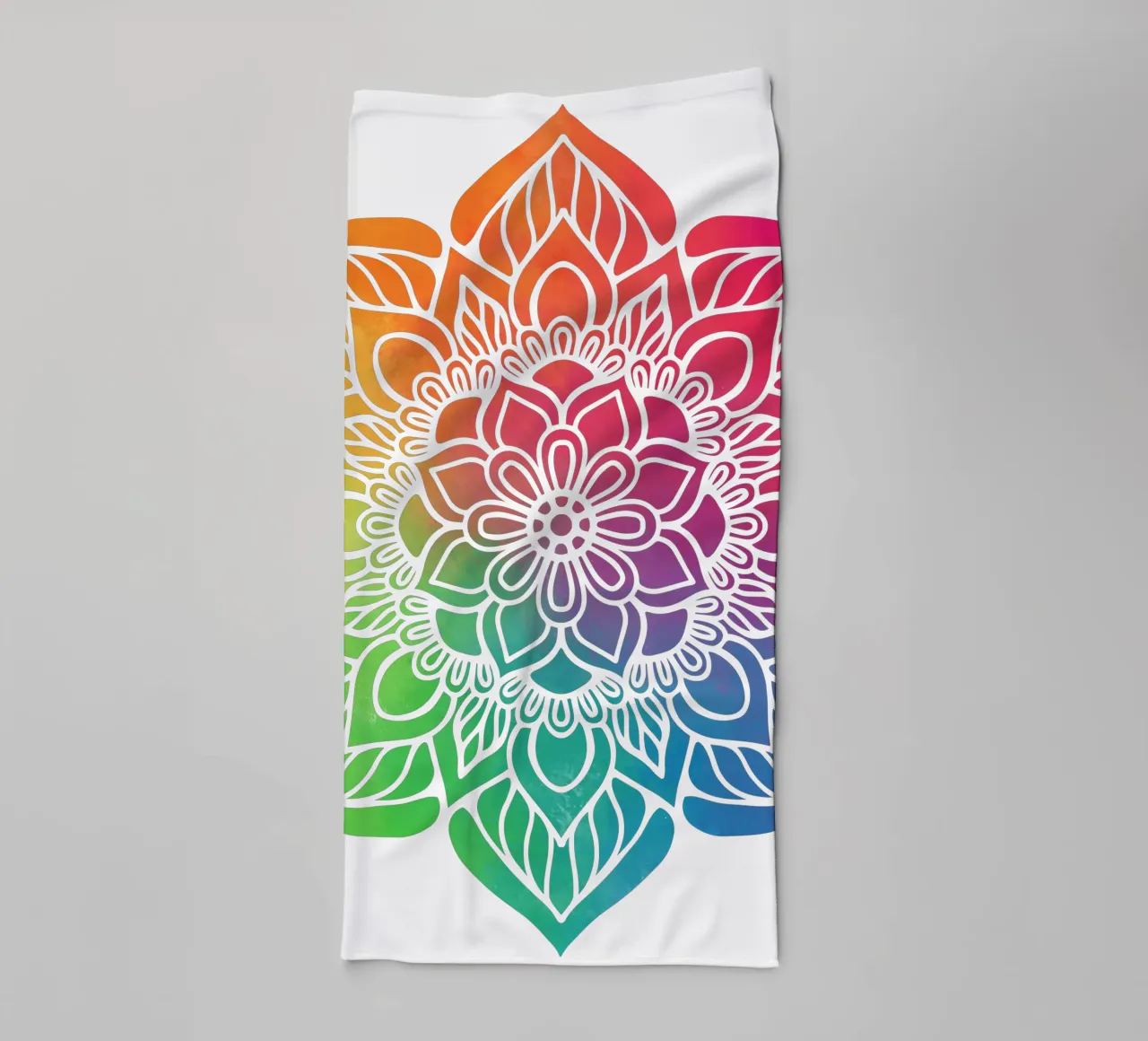 Mandala arcobaleno asciugamano da bagno da Spiritual Touch