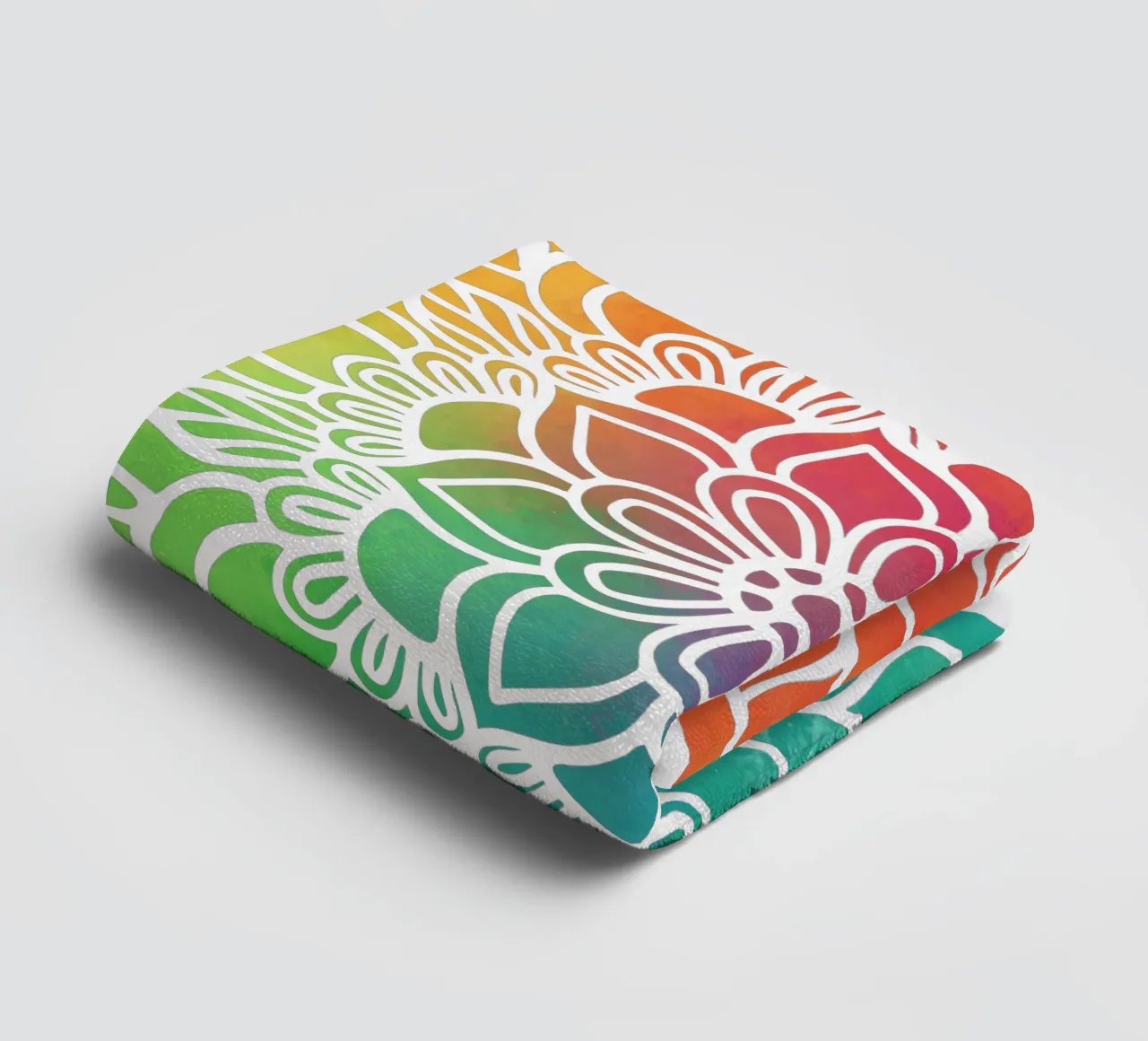 Mandala arcobaleno asciugamano da bagno da Spiritual Touch