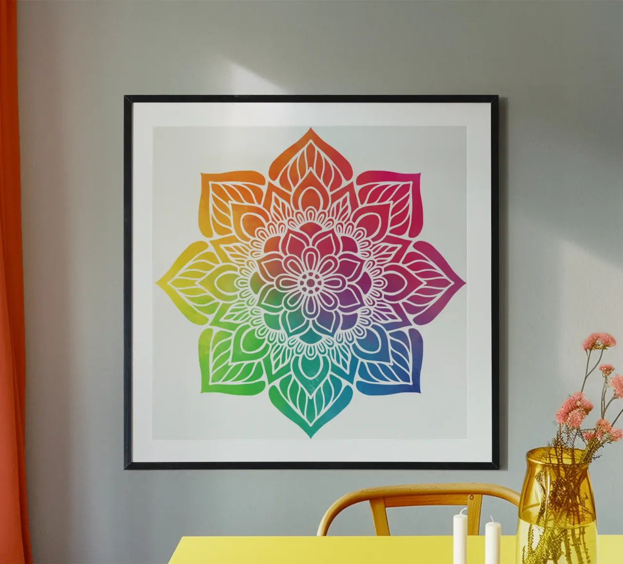 Mandala arcobaleno poster da Spiritual Touch