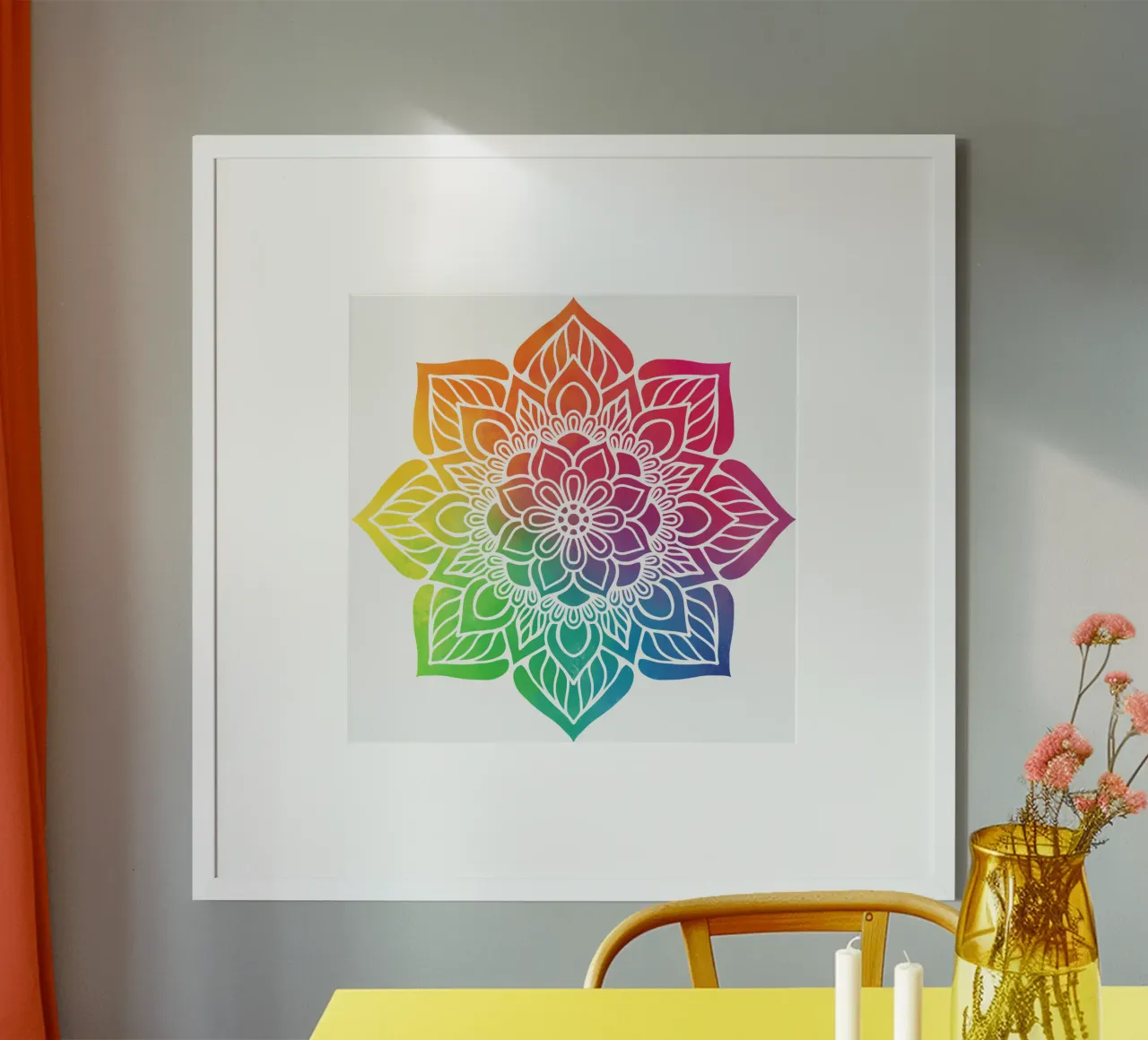 Mandala arcobaleno poster da Spiritual Touch