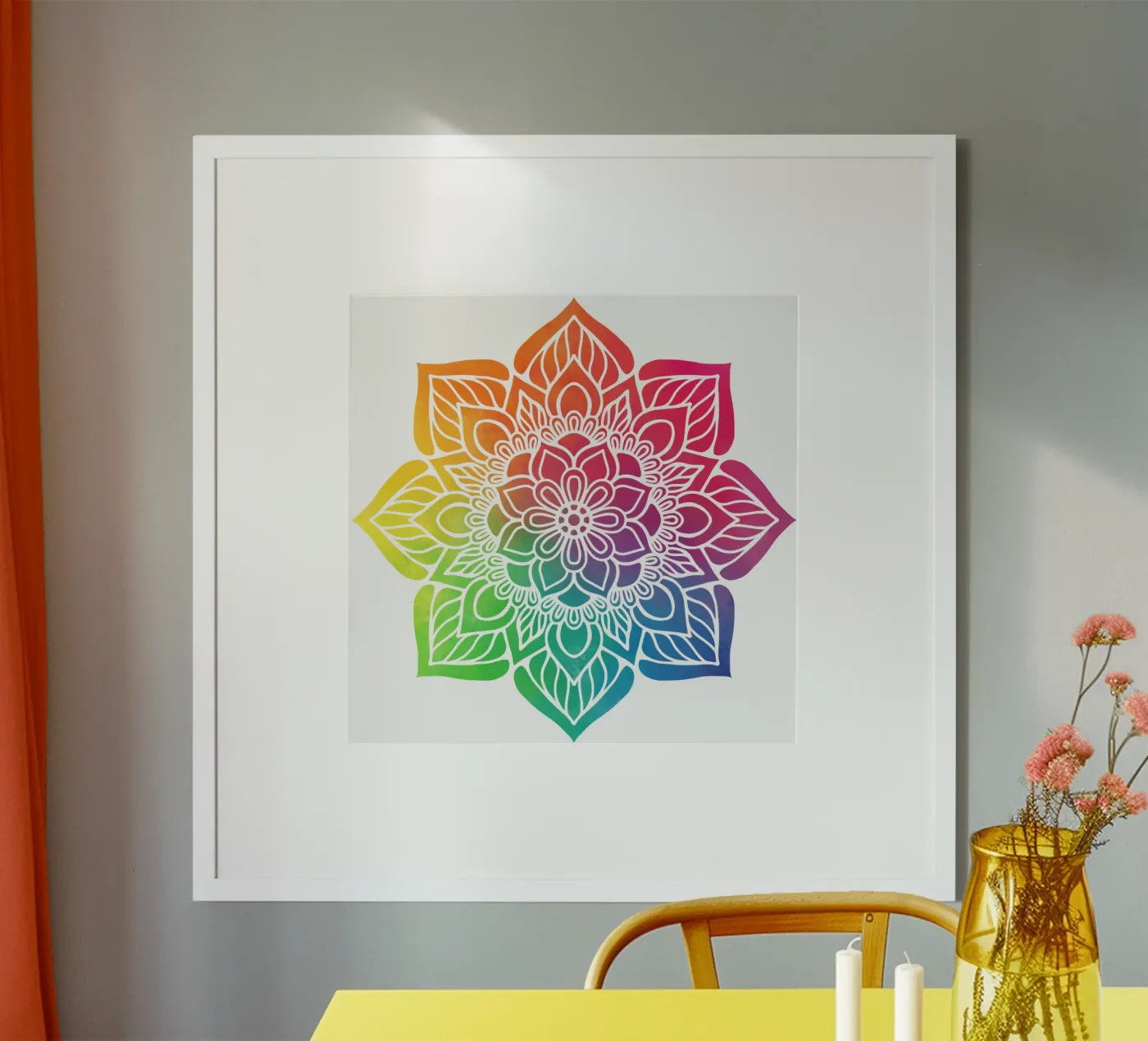 Rainbow Mandala poster by Spiritual Touch