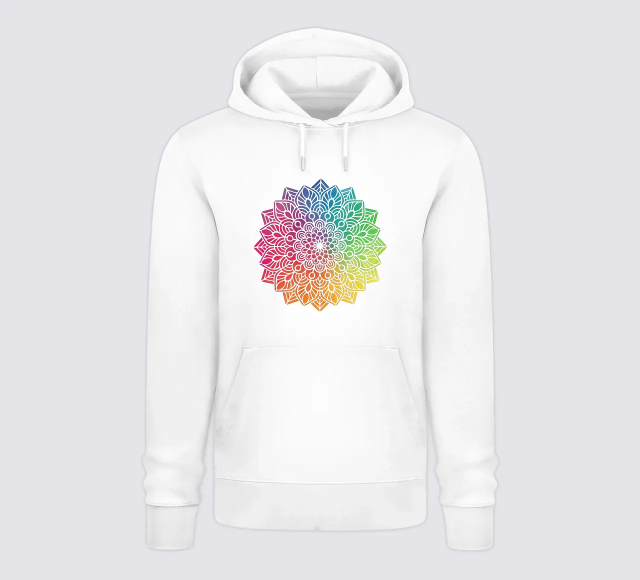 Mandala arcobaleno felpa con cappuccio da Spiritual Touch