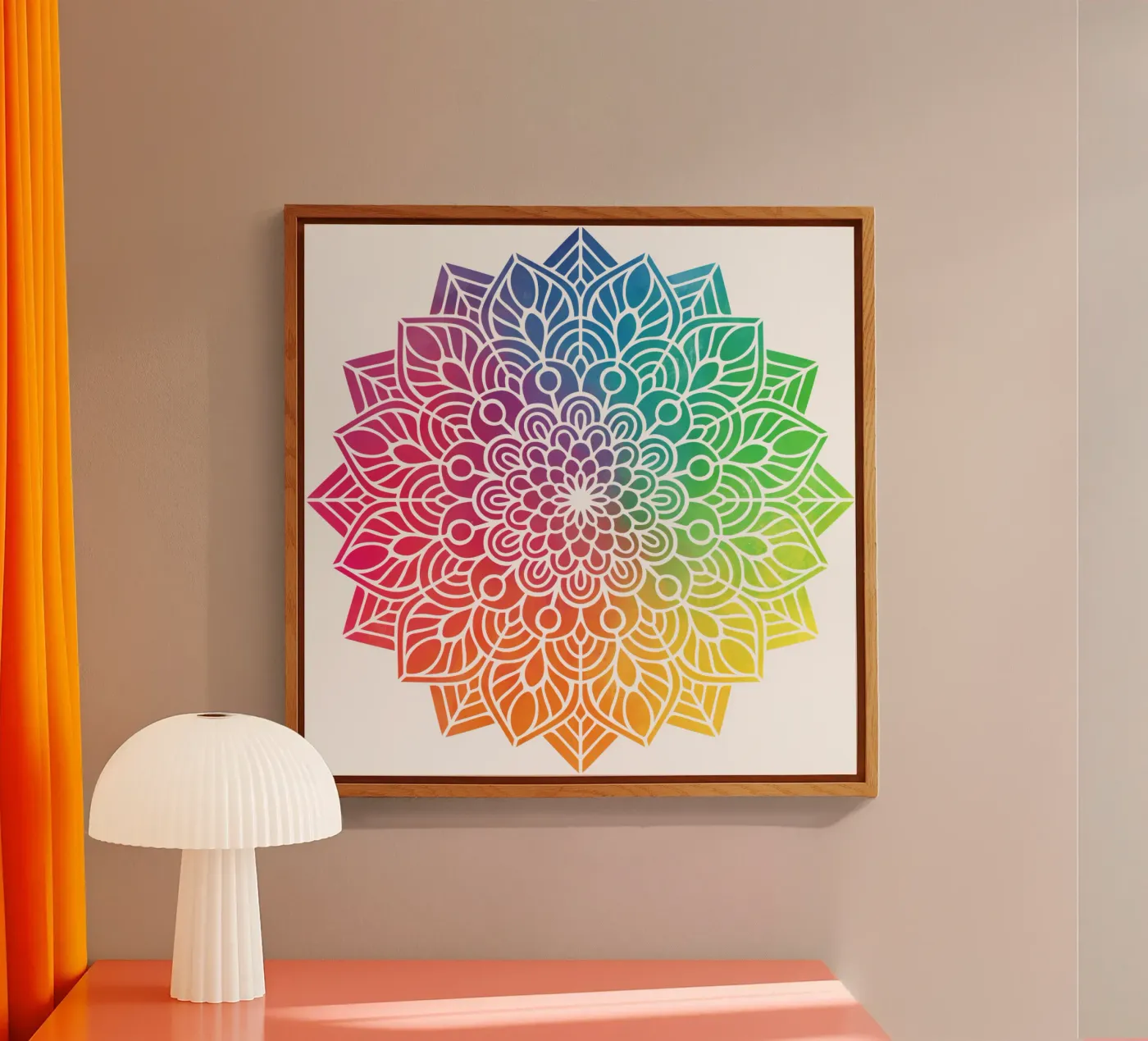 Mandala arcobaleno plexiglass da Spiritual Touch