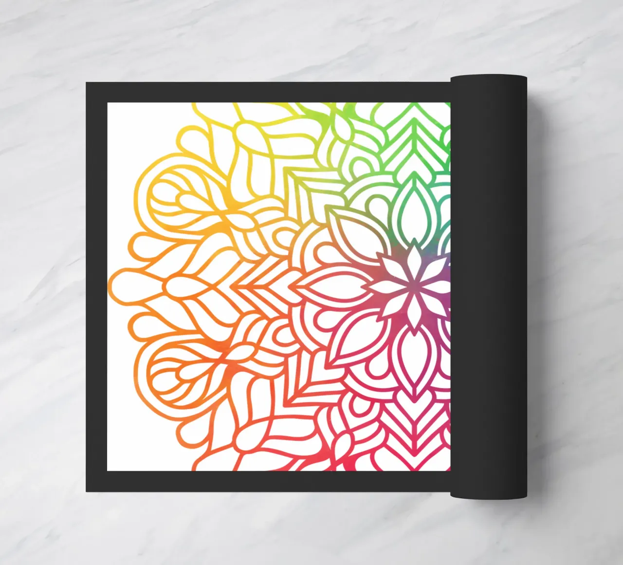 Mandala arcobaleno zerbino da Spiritual Touch