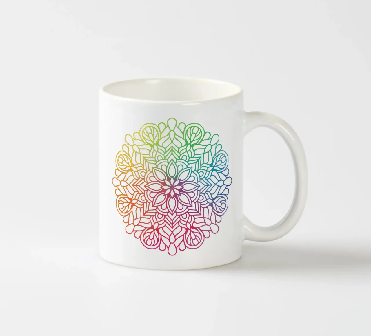 Mandala arcobaleno tazza in ceramica da Spiritual Touch
