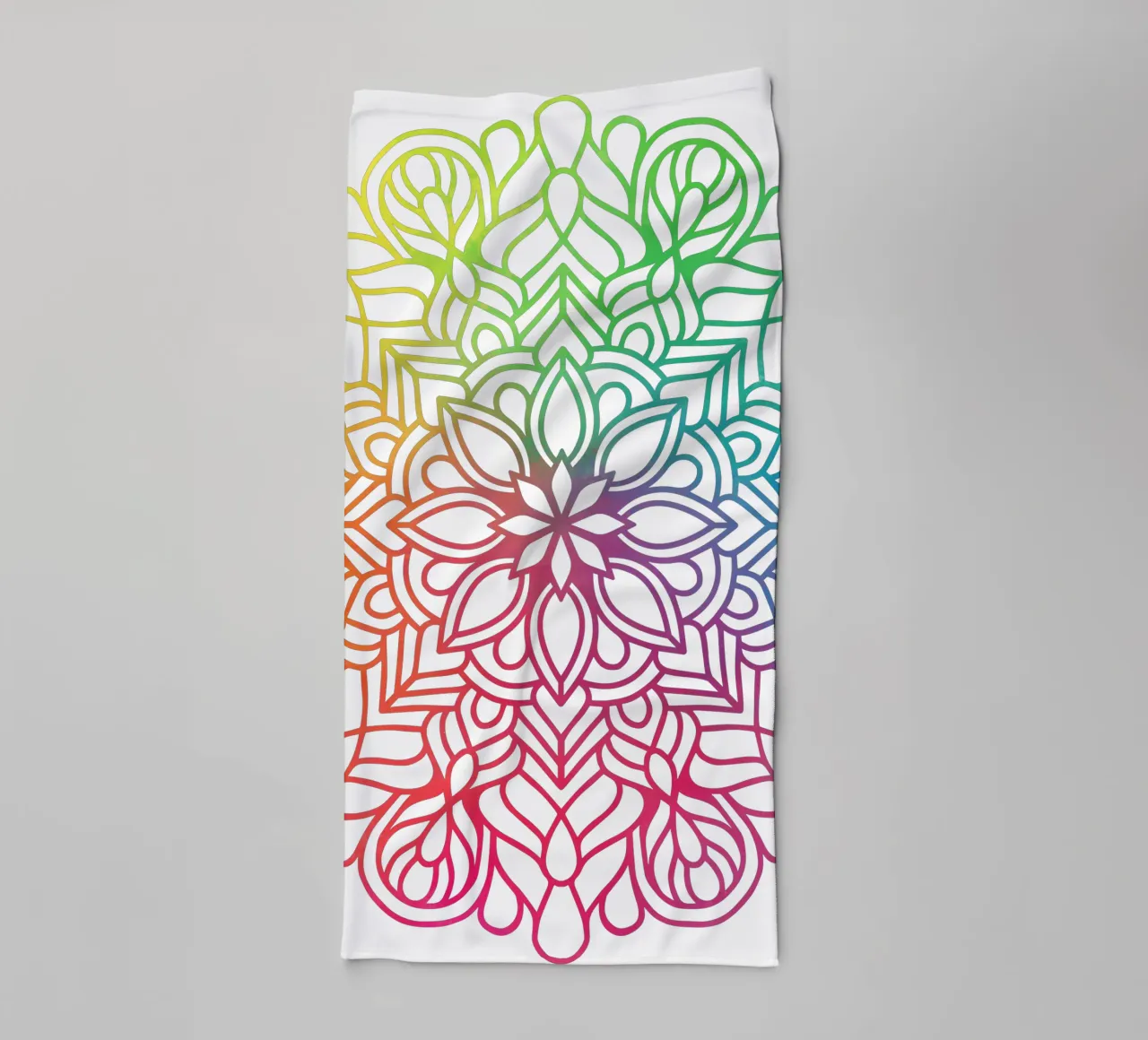 Mandala arcobaleno asciugamano da bagno da Spiritual Touch