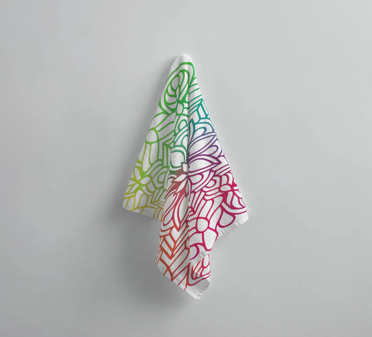 Mandala arcobaleno asciugamano da bagno da Spiritual Touch