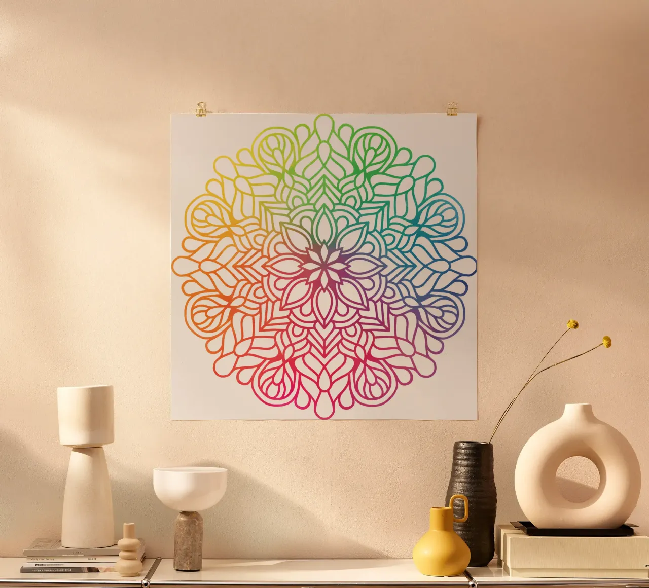 Mandala arcobaleno poster da Spiritual Touch