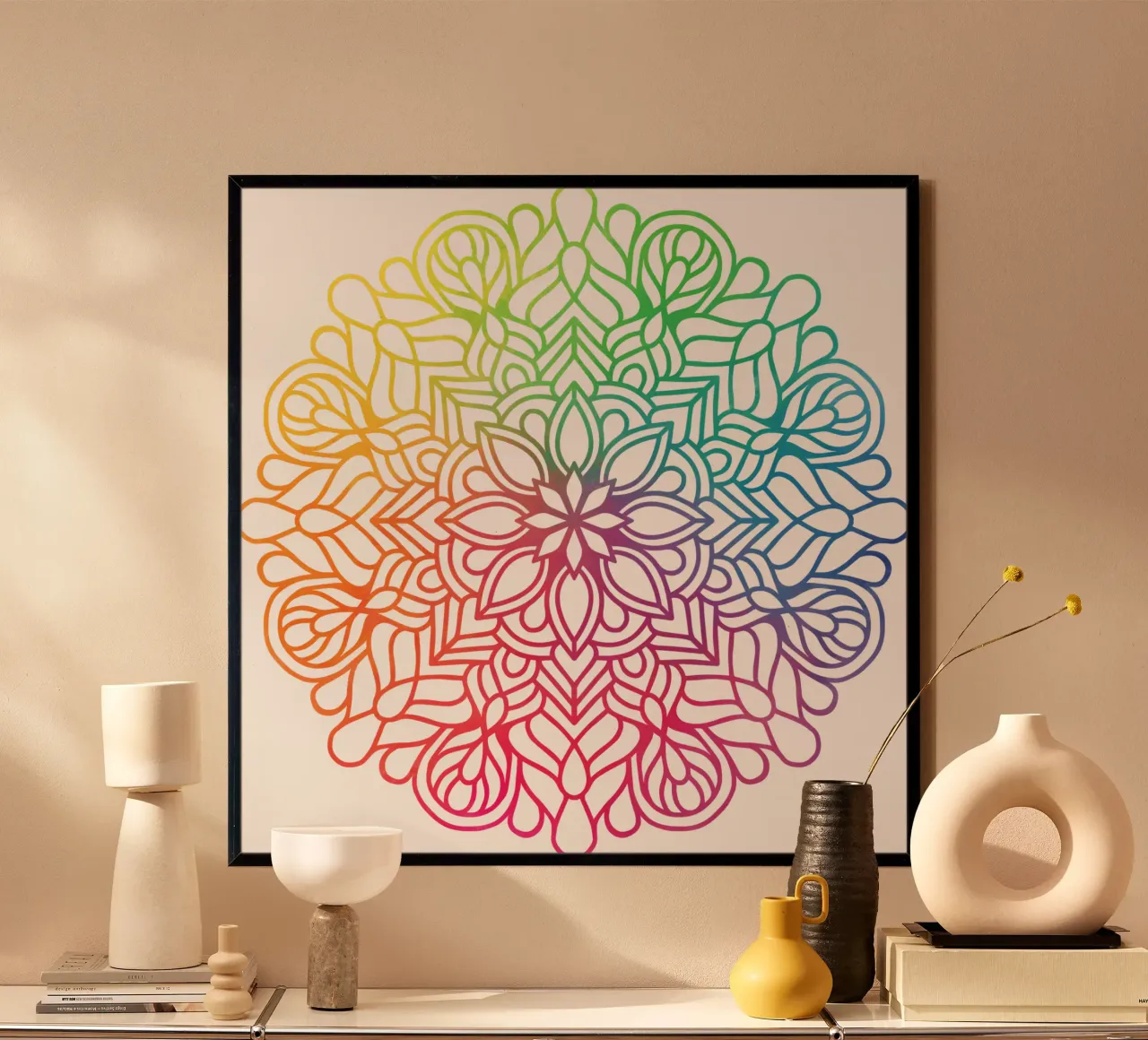 Mandala arcobaleno poster da Spiritual Touch