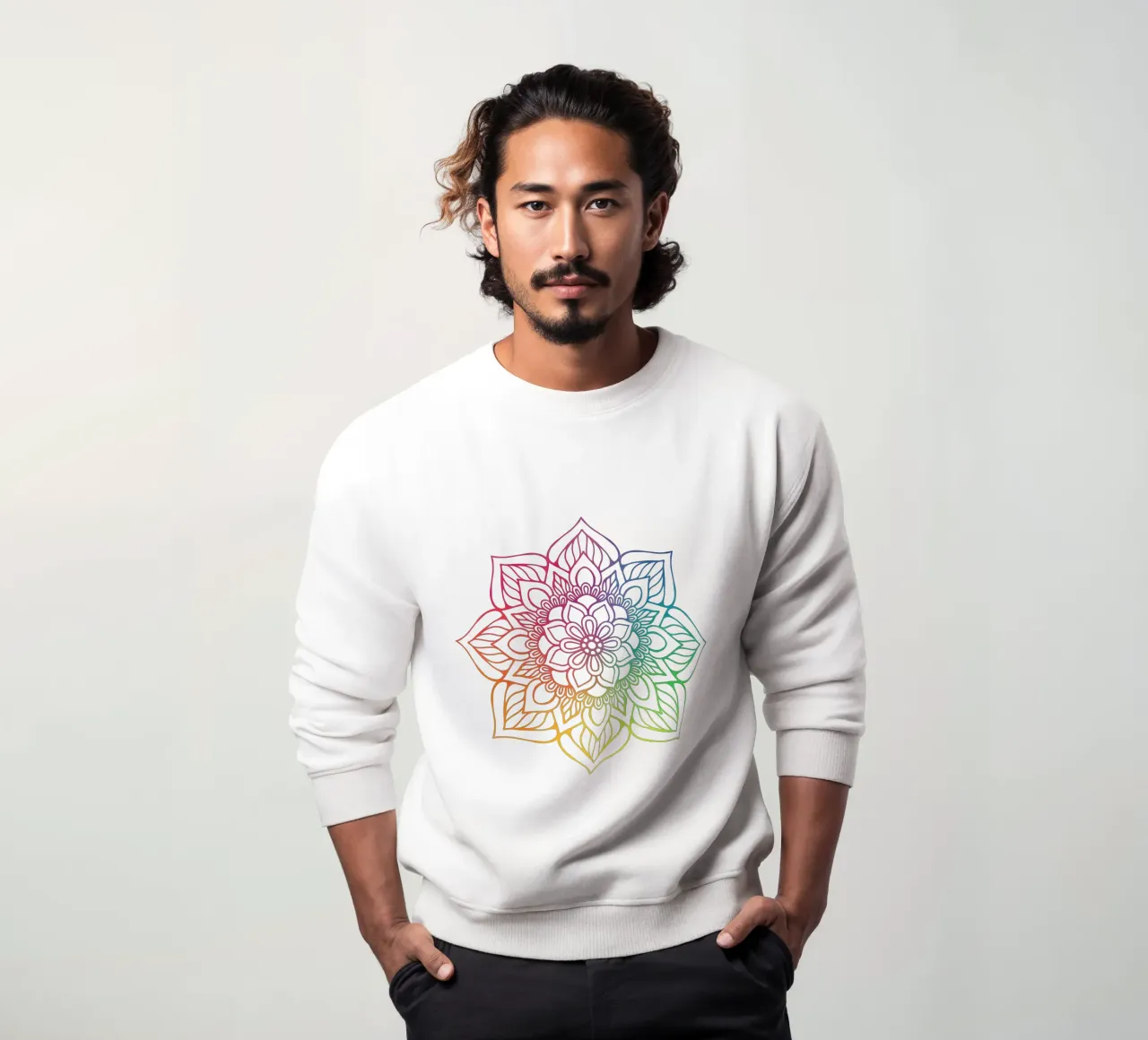 Mandala arcobaleno felpa da Spiritual Touch