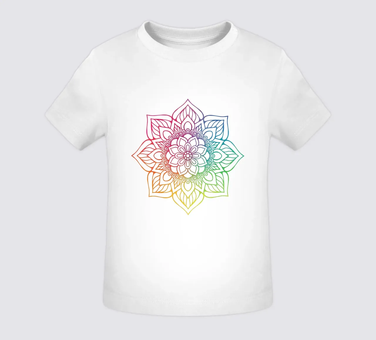 Mandala arcobaleno maglietta neonato da Spiritual Touch