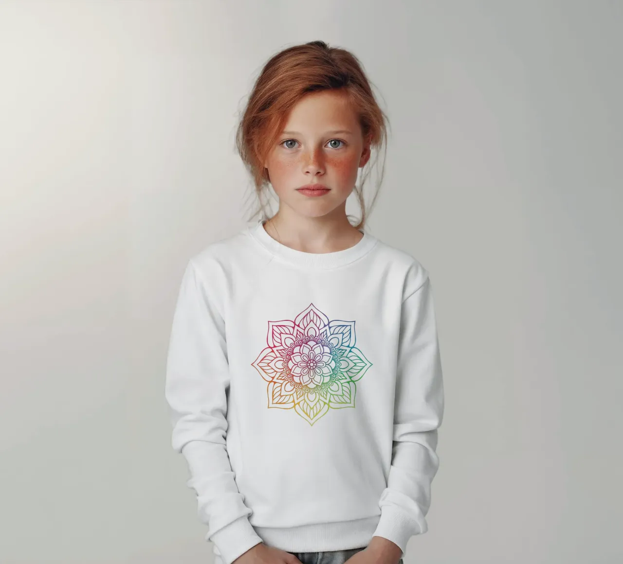 Mandala arcobaleno felpa bambino da Spiritual Touch