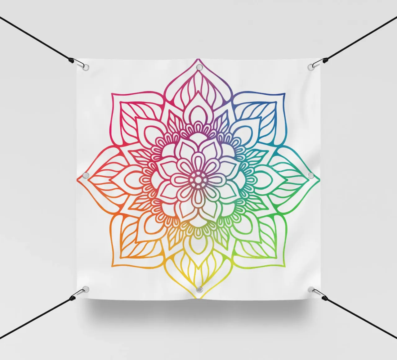 Mandala arcobaleno telo in pvc da Spiritual Touch
