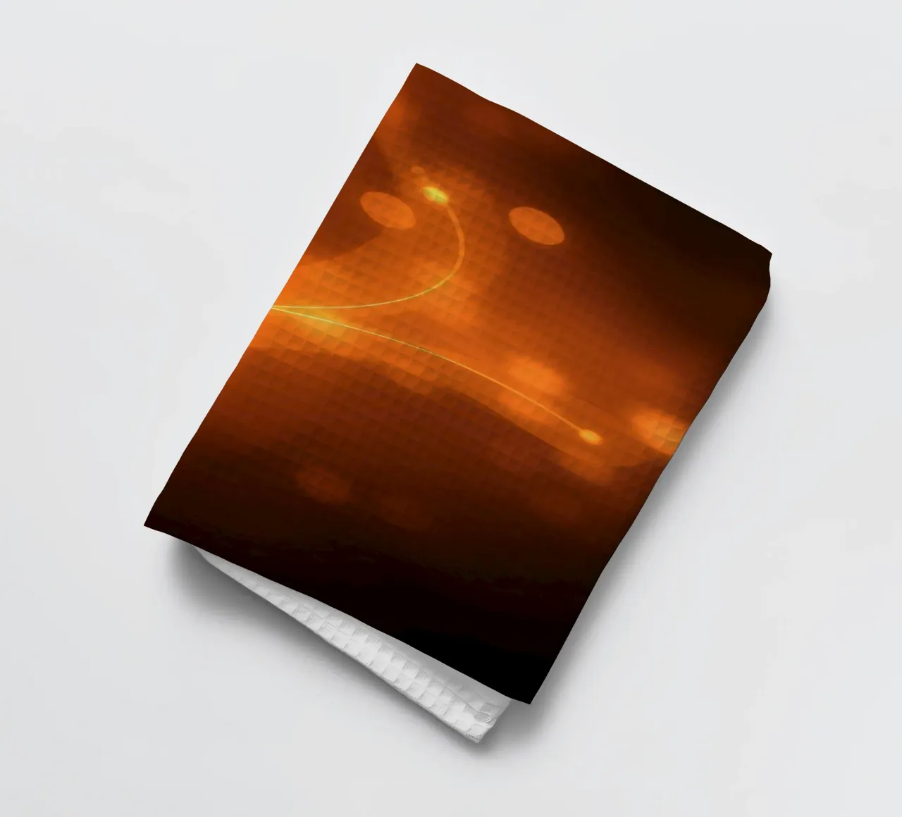 Fond d'écran abstrait orange vibrant torchon de DesignDoodle