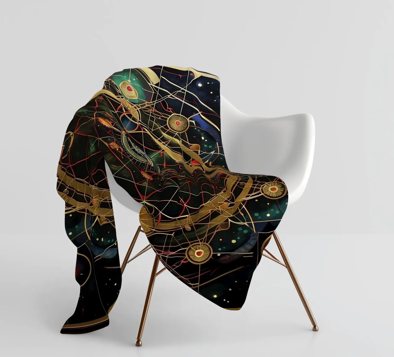 Mandala sacro coperta in pile da Spiritual Touch