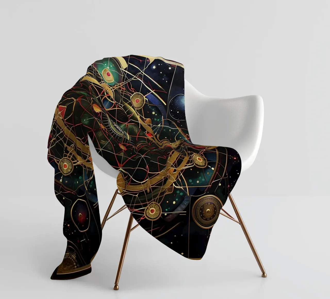 Mandala sacro coperta in pile da Spiritual Touch