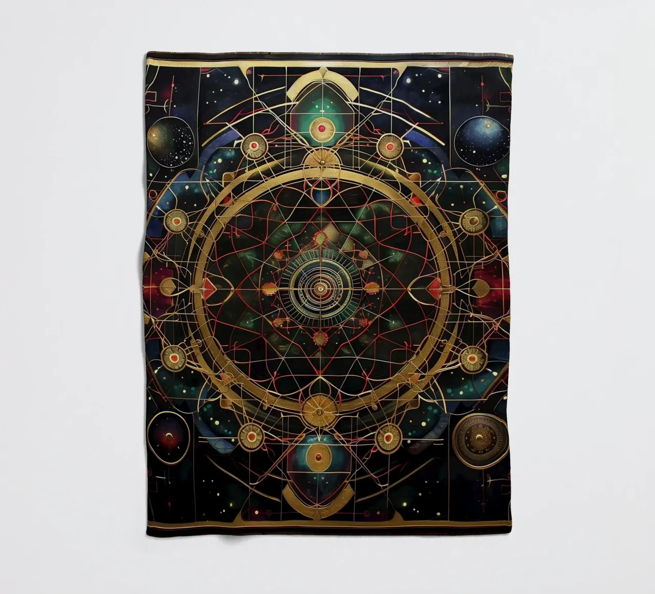 Mandala sacro coperta in pile da Spiritual Touch