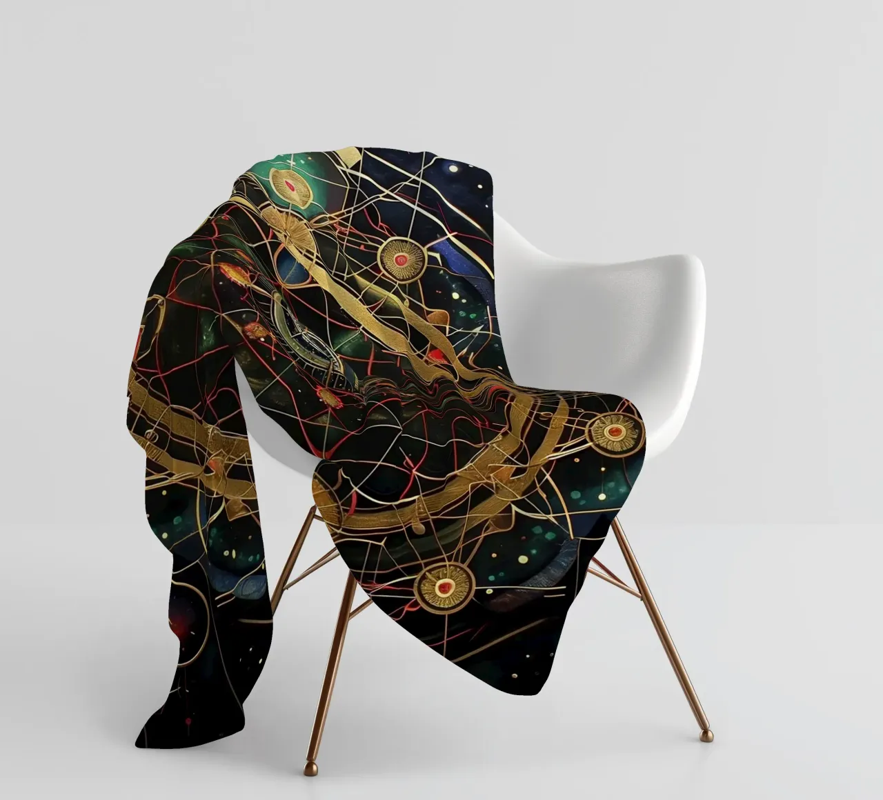 Mandala sacro coperta in pile da Spiritual Touch