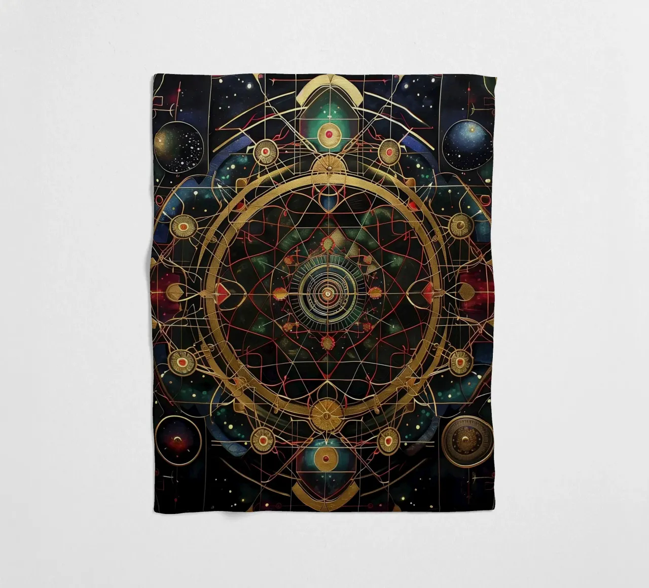 Mandala sacro coperta in pile da Spiritual Touch