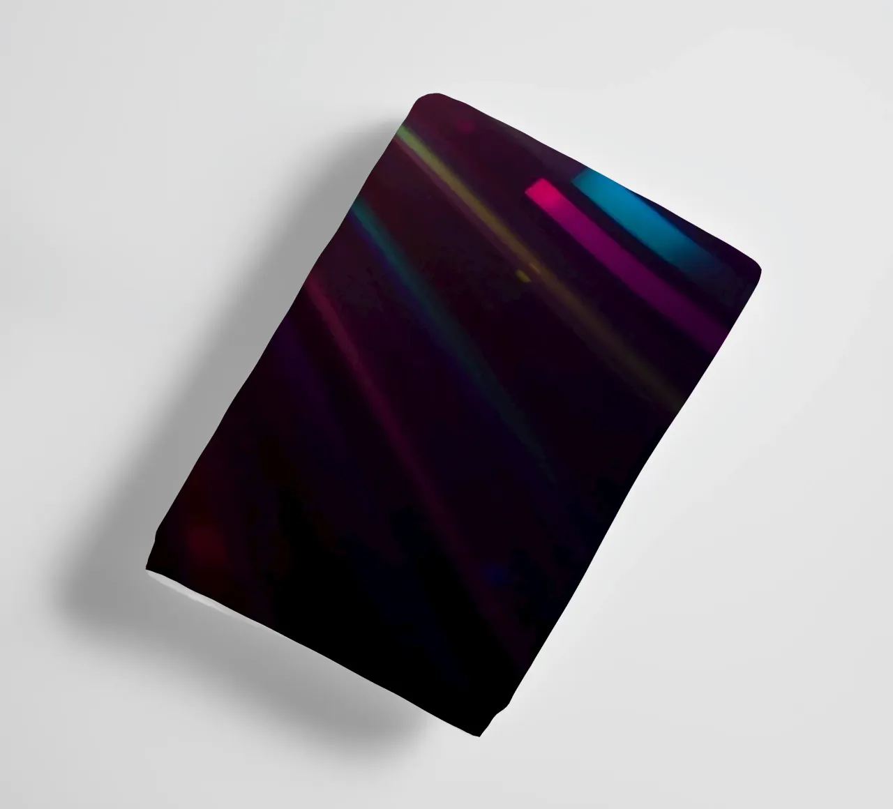 Vibrant abstract light rays radiate from a central point towel by DesignDoodle