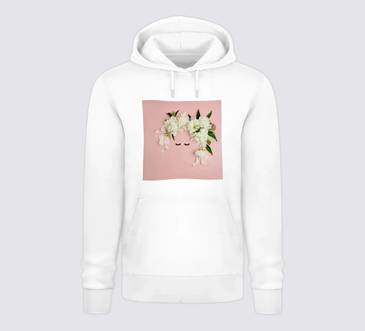 Peony Face felpa con cappuccio da Juj Winn