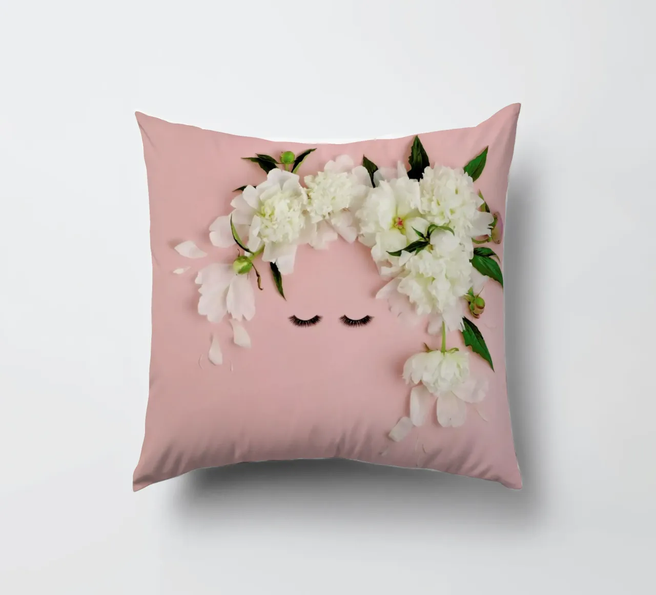 Peony Face cuscino da Juj Winn