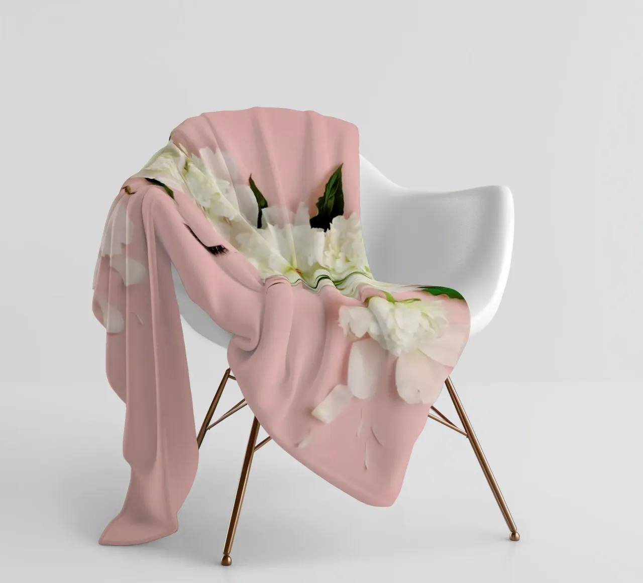 Peony Face Fleecedecke von Juj Winn