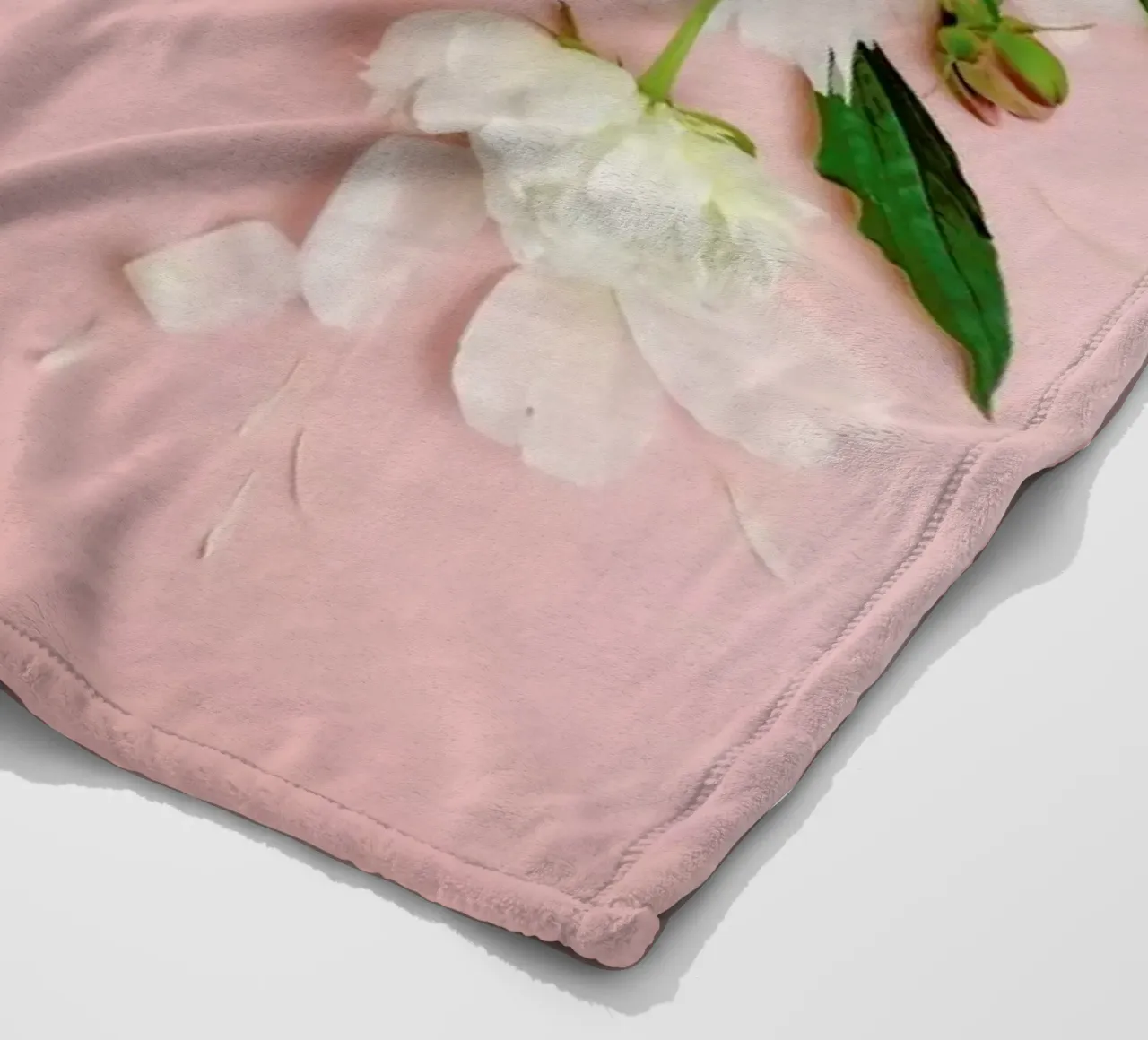 Peony Face Fleecedecke von Juj Winn