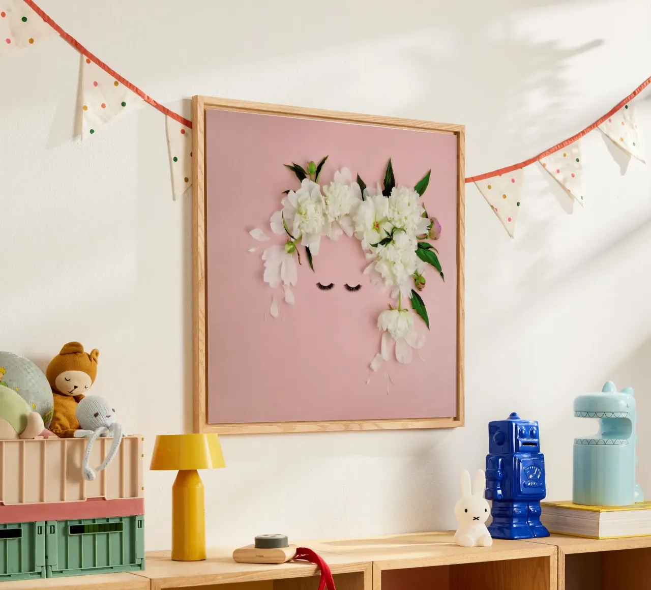 Peony Face acrylic glass by Juj Winn