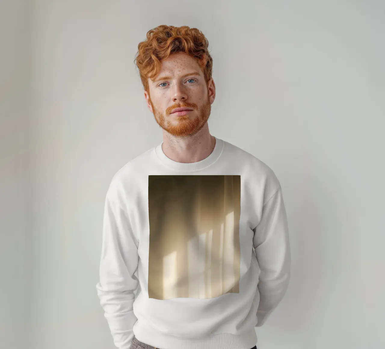 Lumière douce filtrant à travers des rideaux diaphanes sweat de DesignDoodle