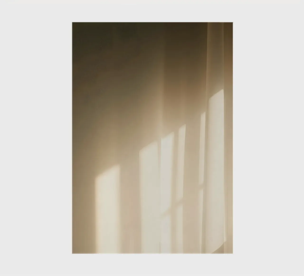 Soft light filtering through sheer curtains notebook by DesignDoodle