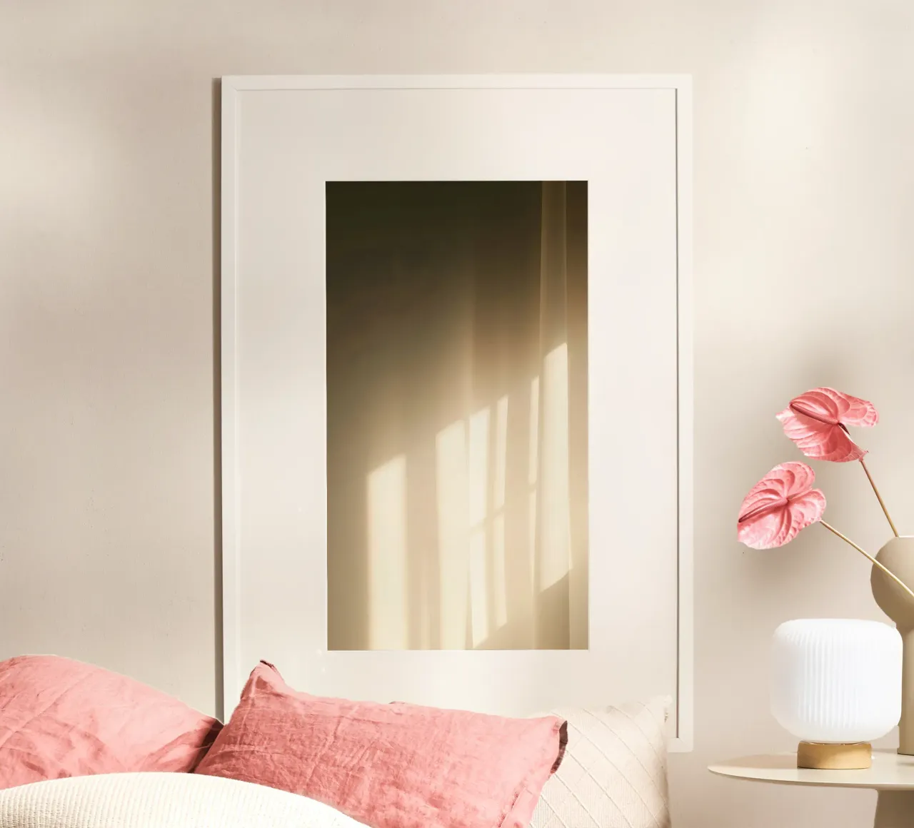 Lumière douce filtrant à travers des rideaux diaphanes hahnemühle de DesignDoodle