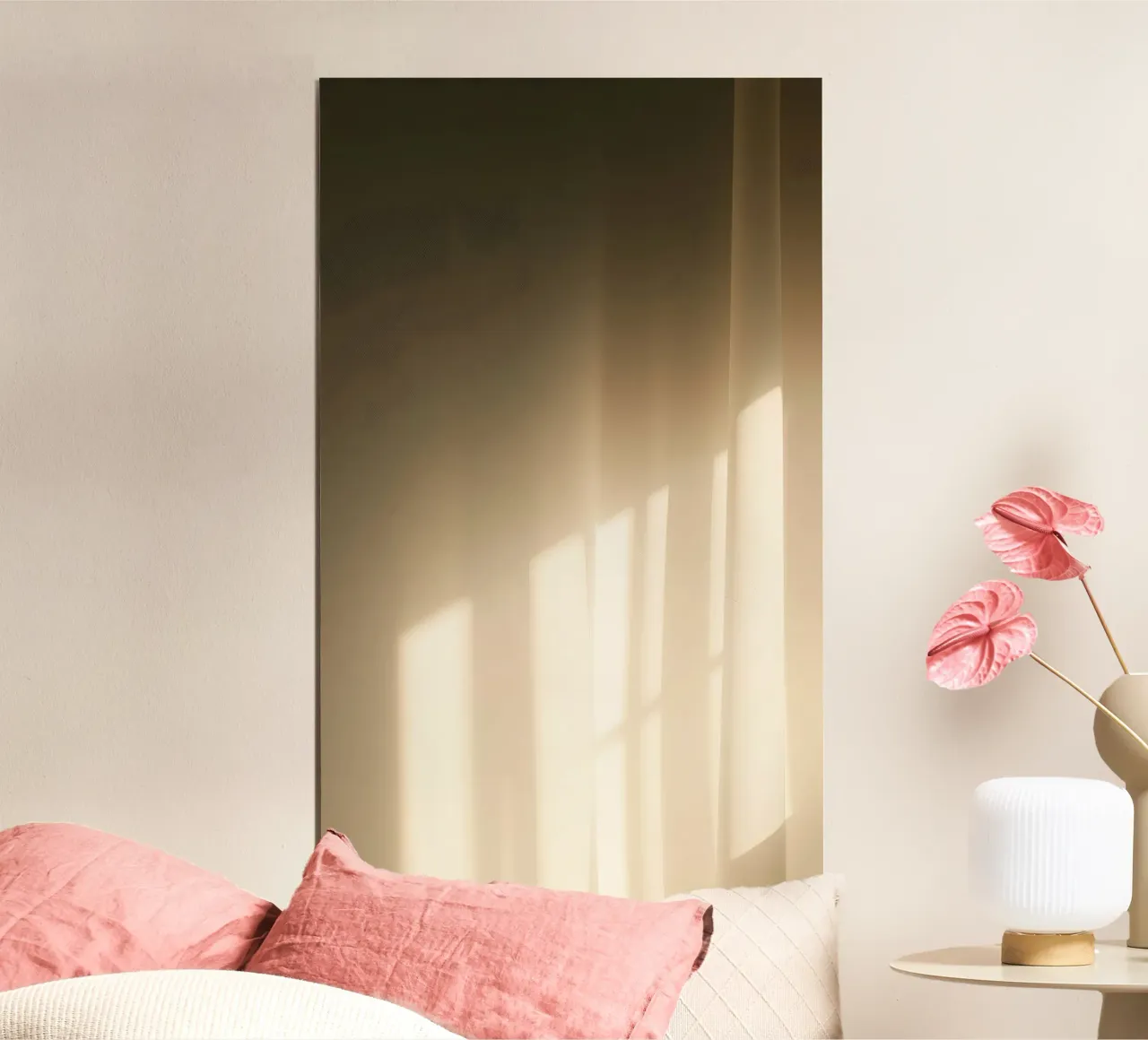 Lumière douce filtrant à travers des rideaux diaphanes hahnemühle de DesignDoodle