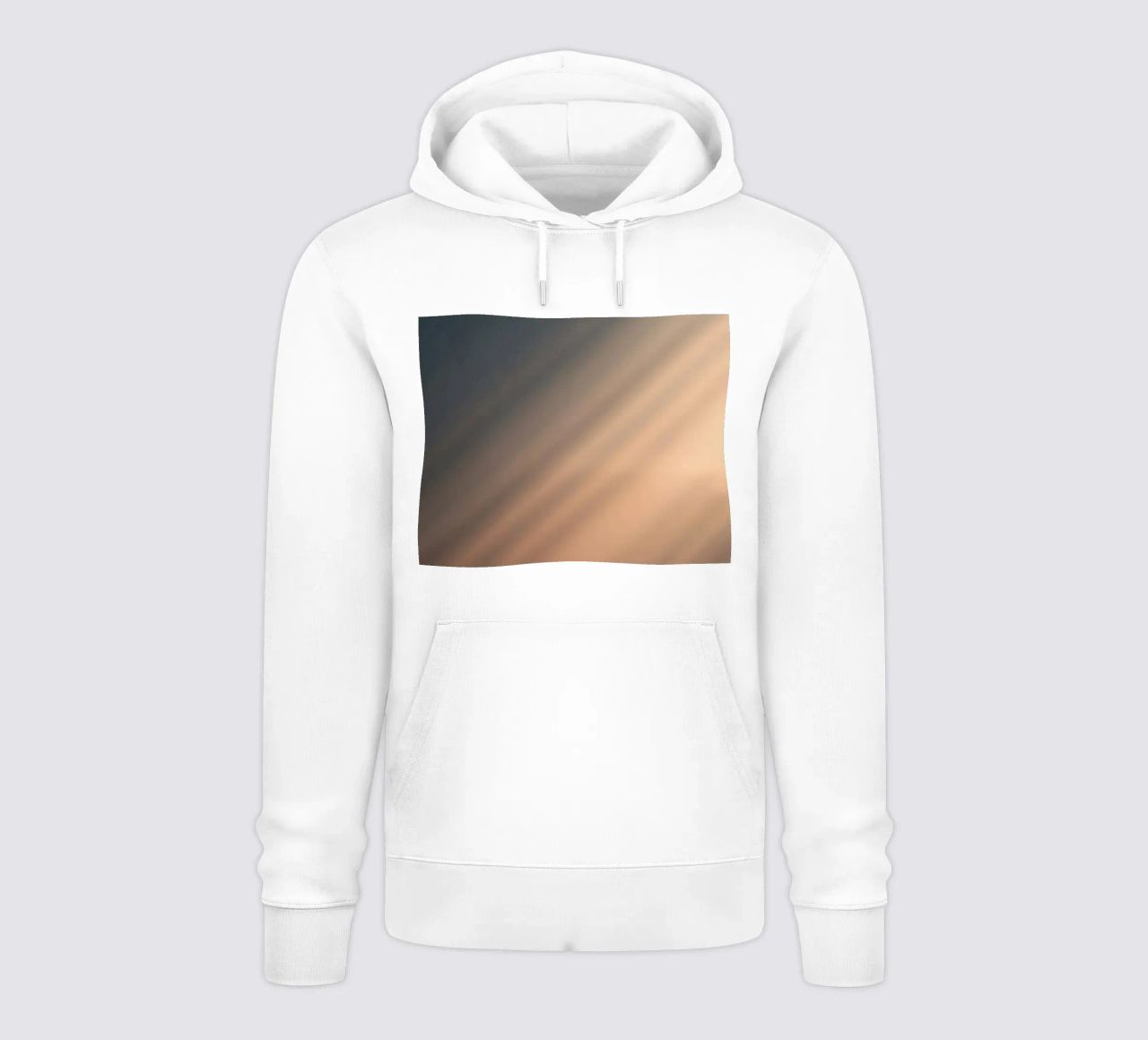 Soft gradient background with abstract light patterns hoodie by DesignDoodle