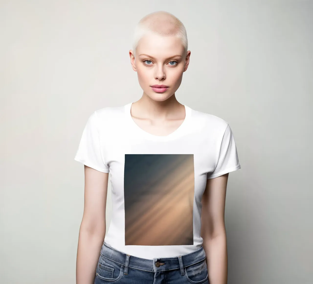 Morbido sfondo sfumato con motivi di luce astratti t-shirt da donna da DesignDoodle