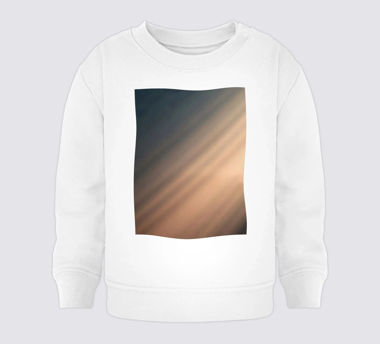 Soft gradient background with abstract light patterns baby sweatshirt by DesignDoodle
