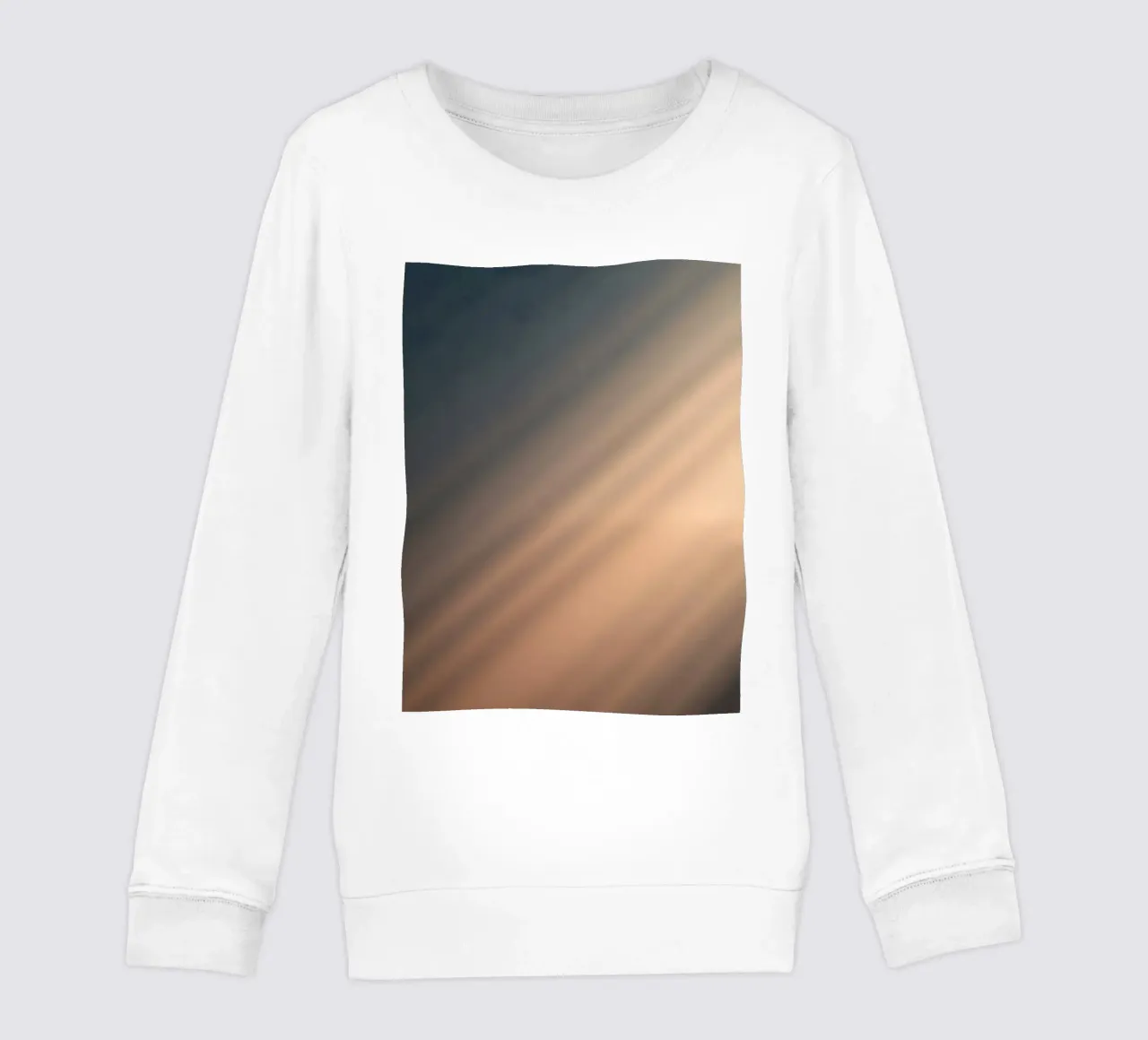 Fond dégradé doux avec des motifs lumineux abstraits sweat enfant de DesignDoodle