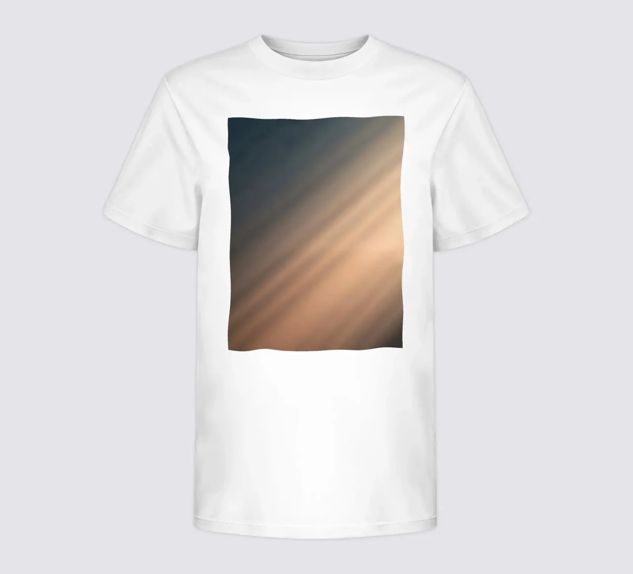 Soft gradient background with abstract light patterns kids t-shirt by DesignDoodle