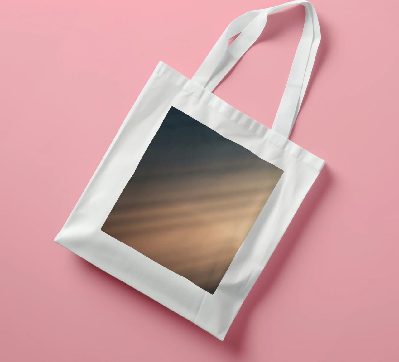 Soft gradient background with abstract light patterns tote bag by DesignDoodle