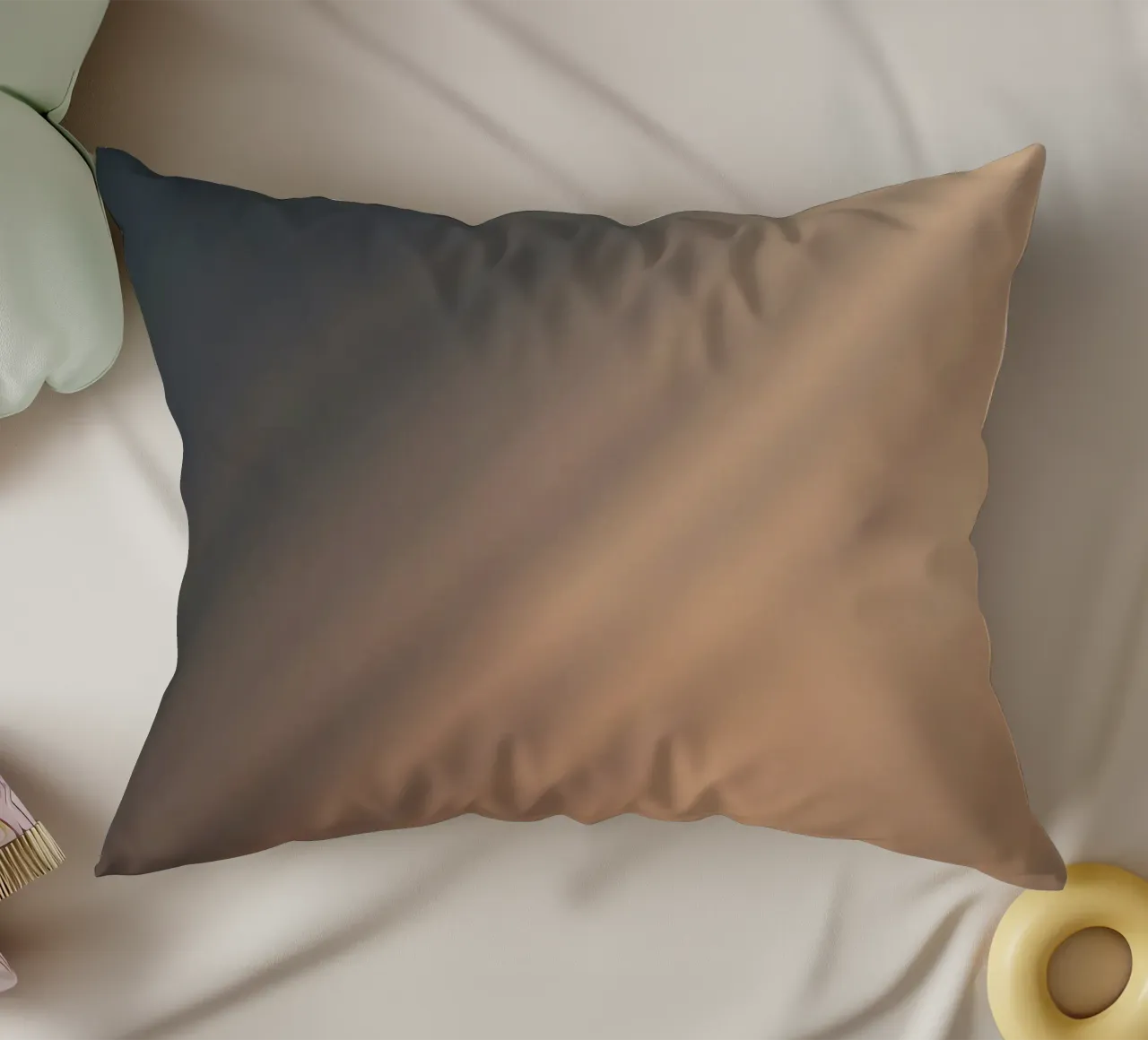Soft gradient background with abstract light patterns decorative cushion by DesignDoodle