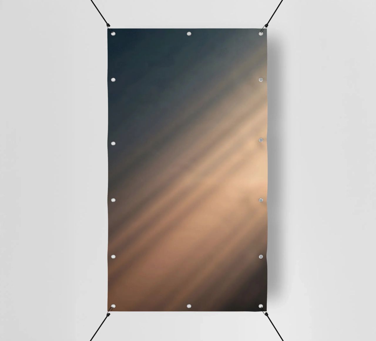 Soft gradient background with abstract light patterns pvc cover by DesignDoodle