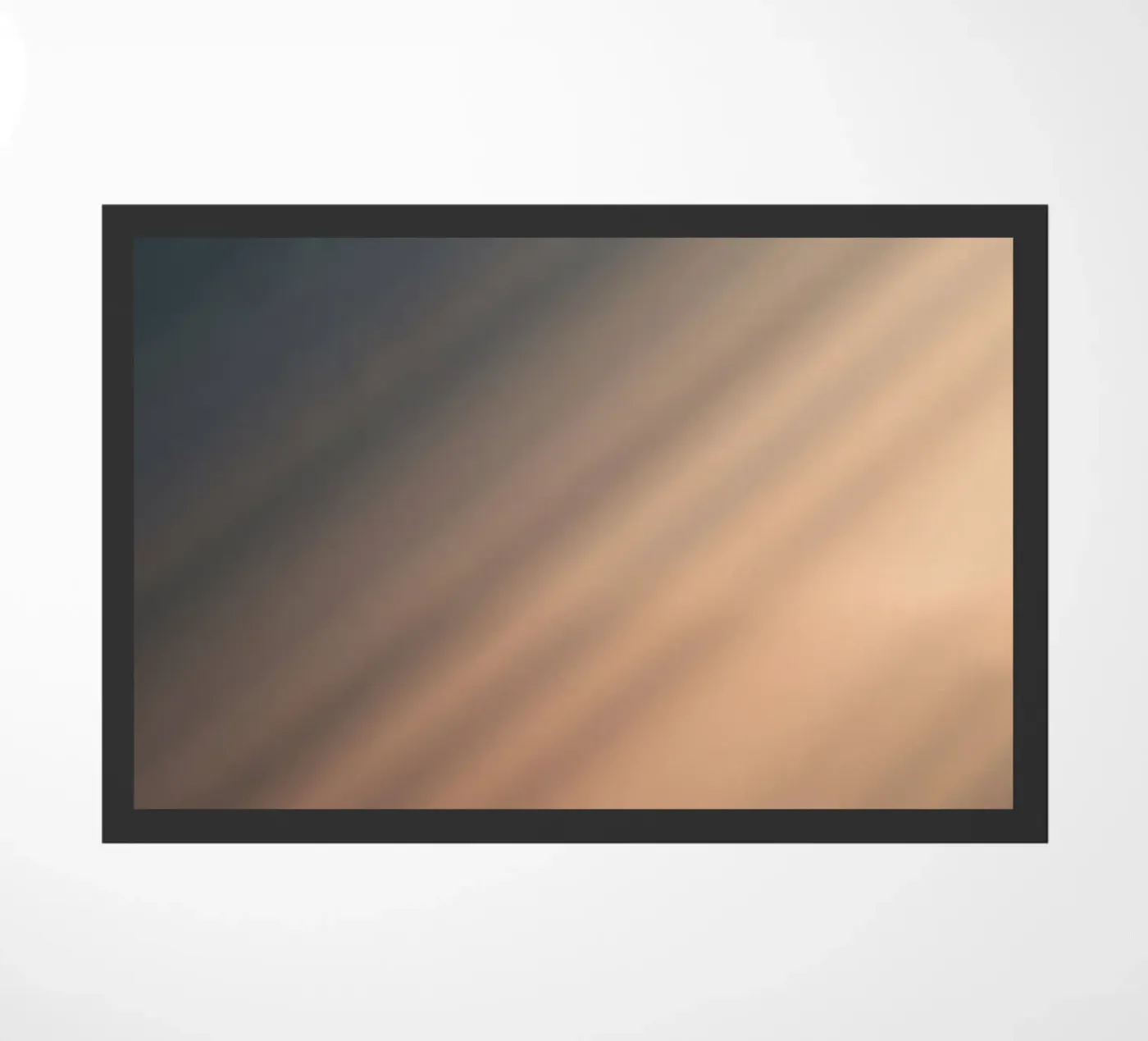 Soft gradient background with abstract light patterns doormat by DesignDoodle