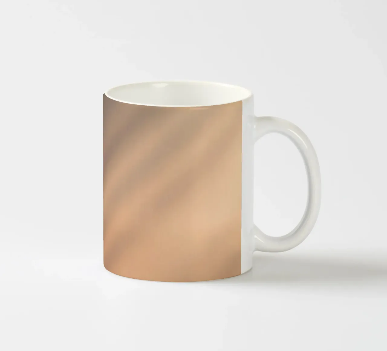 Soft gradient background with abstract light patterns ceramic mug by DesignDoodle